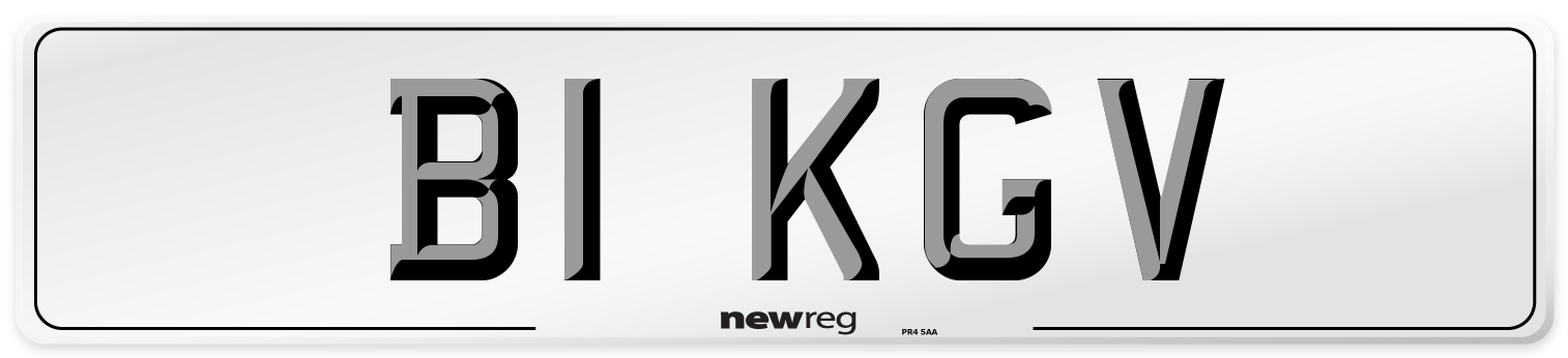 B1 KGV Number Plate from New Reg